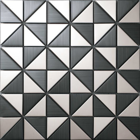 Black and white mosaic tile