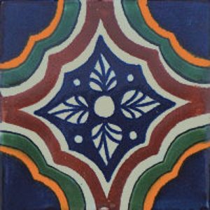 The Estrella II a handpainted Moroccan tile