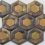 Copper mosaic hexagon tiles fantastic wall tile