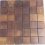 Square metal copper mosaic feature wall tiles