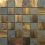 Stone and copper mosaic metal wall tiles