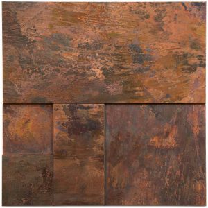 A copper wall tile used for both residential and commercial.