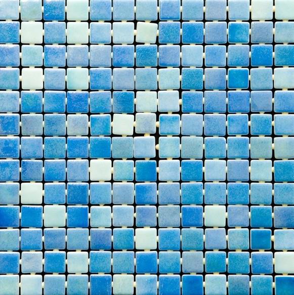 Sydney - 25mmx25mm Glass Mosaic Tile (325mmx515mm) used in pools and splashbacks