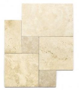 Stone French Pattern travertine wall and floor tile