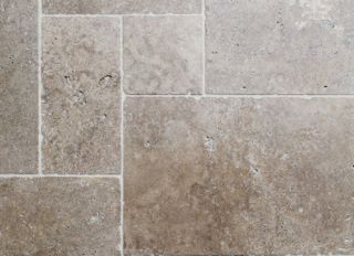 A beautiful light travertine tile perfect for outdoor use