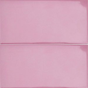 A beautiful ceramic subway tile in pink colour. Perfect for use as a kitchen splashback or bathroom splashback