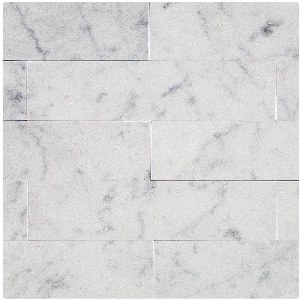 The Brushed Carrara marble subway tile is a lightly coloured subway wall tile. Mainly used in bathrooms and kitchens.