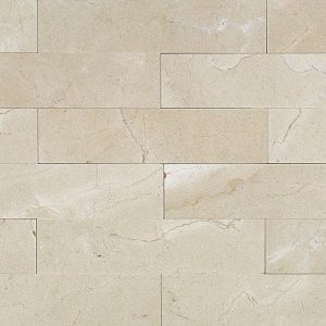 A beige coloured subway tile. Made from marble. This tile is perfect as a wall tile for your bathroom or kitchen