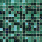 The perfect pool tile and splashback tile in dark green and black colours