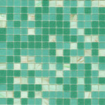 blend of light and dark green colours - pool tile & splashback tile