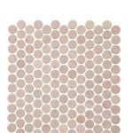 A beautiful penny tile in pink colour. The perfect penny tile for kitchen and bathroom spashback.