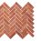 Red Earth Herringbone limestone tile