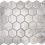 Hexagon Wooden 51x59mm Mosaic Matte Tile – Grey